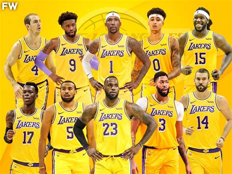 Includes team leaders in points, rebounds and assists. . La lakers roster